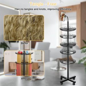 Soporte para Extensiones de Cabello con 140 Pernos y Soporte para Teléfono para Exhibir y Separar el Cabello - Product Image 4
