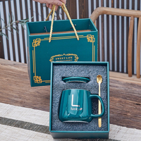 Juego de Tazas de Cerámica para Regalo de Navidad, San Valentín, Día de la Madre, Boda, Regalo Empresarial, Recuerdo, Taza de Té, Taza de Café