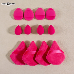 Set Spons Makeup Segitiga Beauty Planet 12 pcs, Perlengkapan Alat Makeup Kosmetik, Mini Puff Telur, Blender Foundation, Tas, Logo Custom - Product Image 6