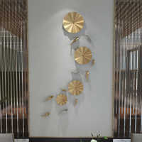 Décoration murale abstraite en fer forgé Art Déco, moderne et luxueuse, 3D, à suspendre pour salon, chambre, bureau, murs d'accentuation