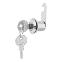 Serrure à came pour meubles 15-18mm 103-20 avec clé en fer, emballage en boîte, design moderne, utilisation extérieure