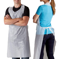 Tablier de crabe jetable personnalisé en PEHD écologique durable imperméable bavoirs kit de bavoir de fruits de mer pour adultes avec logo personnalisé pour restaurants