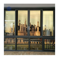 Ventana abatible para pantalla de balcón, ventanas correderas de vidrio y aluminio, doble acristalado, seguridad