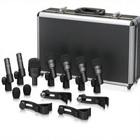 Ensemble de microphones pour batterie Behringer BC1200 professionnel, 7 pièces, construction en métal et plastique, réponse en fréquence de 18 kHz pour studio et en direct