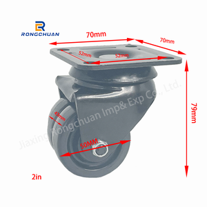 Roda do perfil baixo Rodas dobro do <span class=keywords><strong>nylon</strong></span> Capacidade de carga alta <span class=keywords><strong>2</strong></span> polegadas/1,5 polegadas - Product Image 6
