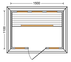 <span class=keywords><strong>Sauna</strong></span> <span class=keywords><strong>infrarouge</strong></span> extérieur pour deux personnes avec housse de pluie - Product Image 6