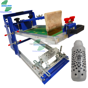 China Factory Wholesale Manual Silk Screen Printing Machine for Round Plastic Glass Paper Cup Mug Round Bottle