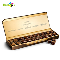 Boîte à chocolat en papier de haute qualité, modèles créatifs, design de boîte en papier noir pour chocolats