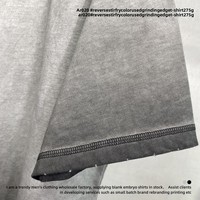 T-shirt rétro tendance de la nouvelle collection été, logo personnalisé, t-shirts en coton blancs 275g pour hommes