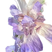 Fleurs en papier géantes élégantes et réalistes faites à la main pour décorations de mariage - Grande taille