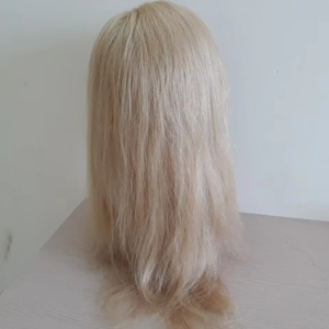 Venta al por mayor Super doble dibujado birmano rizado frente de encaje Glueless pelucas de cabello humano - Product Image 1