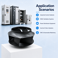 Kipas Sentrifugal Industri Besar EC R3G560-RA24-03 Kipas Sentrifugal EC 560mm 400V 1750RPM 9000m³/jam Aliran Udara Tinggi Blower Industri