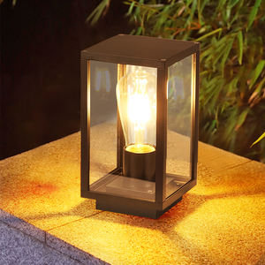 Pilar de puerta principal <span class=keywords><strong>para</strong></span> exteriores, farol de <span class=keywords><strong>Pedestal</strong></span> decorativo <span class=keywords><strong>para</strong></span> jardín, casa, valla, luces de poste LED de 20W - Product Image 1