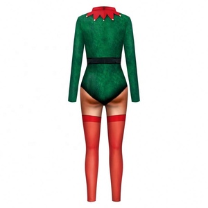 Combinaison de fête cosplay <span class=keywords><strong>Noël</strong></span> Halloween en gros, combinaison sexy pour <span class=keywords><strong>femme</strong></span> à impression 3D, justaucorps à manches longues, costume de film - Product Image 2