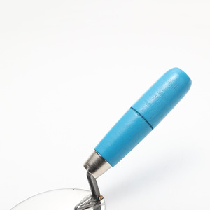 Truelle à plâtrer en acier inoxydable pointue avec manche ergonomique en plastique, lame plate, truelle de maçonnerie pour ciment, mortier, béton - Product Image 3