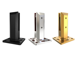 Aleader Clôture de piscine moderne en verre sans cadre avec balustrades réglables en acier inoxydable 2205 - Product Image 3