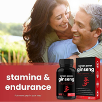 Capsules de Ginseng : Amélioration de la Santé de la Prostate, Soutien Immunitaire, Énergie Naturelle et Renforcement Immunitaire pour Hommes Adultes