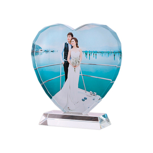 Nuova <span class=keywords><strong>Cornice</strong></span> Portafoto in Cristallo K9 Personalizzata a Forma di Cuore, Regalo di Compleanno per la Migliore Amica, Souvenir per Matrimonio - Product Image 6
