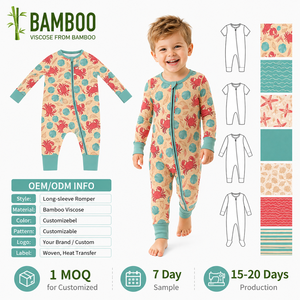 Roupas de Bebê em Bambu, Macacões para Recém-Nascidos, Conjuntos de Roupas para Crianças, Pijamas de Bambu - Product Image 3