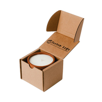 Boîte postale de luxe en papier ondulé kraft 10x8x3, emballage de bougies, bon prix, vente en gros
