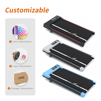 Tapis de marche électrique 2-en-1 pour la maison, à placer sous le bureau, avec écran LED et inclinaison manuelle - Design compact de haute qualité