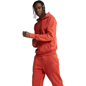 Survêtement personnalisable délavé à l'acide de haute qualité hommes tendance mode usine taux Slim Fit hommes survêtement délavé à l'acide pour hommes - Product Image 4