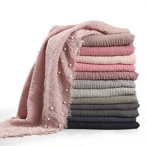 Foulard Châle Long en Cachemire Uni Anti-Plis pour Femme Musulmane, Tendance et Populaire, Quatre Saisons - Product Image 3