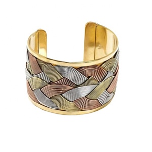 Good Quality Trending Fashion Women Heart Star Butterfly Charm Bracelets Jewelry Gifts <b>Copper</b> Hammered Handmade Cuff Bracelet - Product Image 3