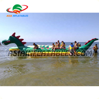 Bateau gonflable Dragon Banana Boat à double voie pour 10 ou 12 personnes, usage commercial, bateau gonflable Dragon Boat, bateau gonflable tractable par l'eau