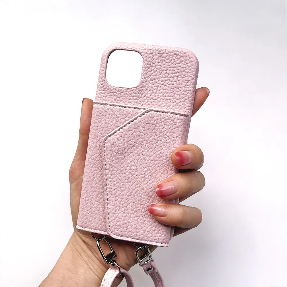 Fashion style wallet card holder slots flip case for iphone 13 14 15 16 pro case crossbody leather phone wallet