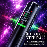 Enregistreur vocal numérique en métal HD avec suppression du bruit, longue autonomie, appareil d'enregistrement audio USB pour réunions, conférences, interviews
