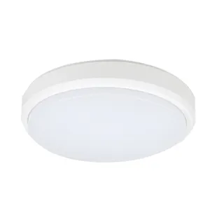 Nhựa tròn nhà ở màu trắng hoặc màu đen ánh sáng trên Tường Bề mặt gắn kết AC90-265V 15 wát LED tường ánh sáng