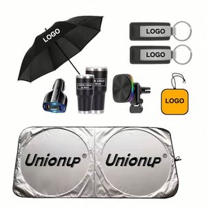 LCC099 Custom Luxury 4S Item <b>Umbrella</b> Keychain Water Cup Air Freshener Car Sunshade <b>Windproof</b> Car Promotion Gift Car Gift Sets - Product Image 1