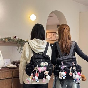 Lulu <b>Backpack</b> 18 In Large Capacity Waterproof Hiking Bag Unisex Solid Color Adjustable Straps Interior Zipper Pocket - Product Image 3