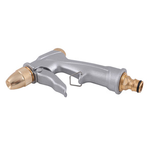 Aluminum Alloy High Pressure Water Gun Manual Operation Metal Nozzle Gray Household Car Washing Watering Plants <b>Floor</b> <b>Cleaning</b> - Product Image 3