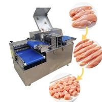 Machine à découper la viande en petits cubes à prix d'usine, coupe-viande frais désossé, unité de traitement de la viande de noix de coco en dés à vendre