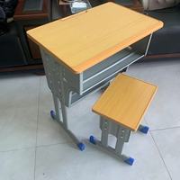 Ensemble de bureaux et chaises d'étude pour étudiants à hauteur réglable, robustes et durables, bureaux et chaises d'école à double niveau