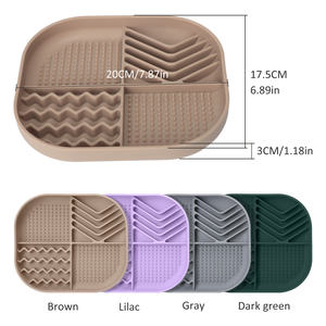 Bol pour <span class=keywords><strong>chien</strong></span> en silicone de qualité alimentaire, antidérapant, avec ventouse, pour une alimentation lente, pour chiots et chiens - Product Image 3