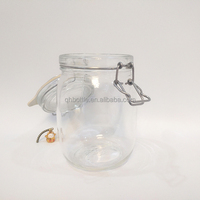 Frasco de Vidrio Grande de Boca Ancha con Tapa Hermética, Ideal para Guardar Ajo, Cebolla y Condimentos en Conserva