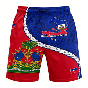 Haitian National <strong>Pride</strong> <strong>Tshirt</strong> 1804 Independence Day Haiti Flag Palm Crest Graphic Short Sleeve Daily Party Wear - Product Image 6