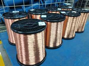 سلك نحاسي دائري مصقول AWG 11 13 14 18 20 23 24 25 26 27 28 35 مقياس SWG سلك لف مغناطيسي نحاسي - Product Image 3