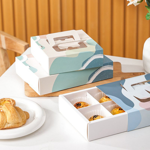 Tùy chỉnh bao bì hộp Chất lượng cao tùy chỉnh Cookie bánh bao bì tráng miệng bánh ngọt bánh cupcake giấy Hộp quà tặng với xử lý - Product Image 1