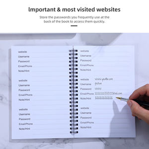 Блокнот A5 на 30 страниц с кожаной обложкой, прошитый нитью, с магнитной застежкой, для отслеживания паролей, ручной работы, канцелярские товары, прямая поставка с завода - Product Image 2