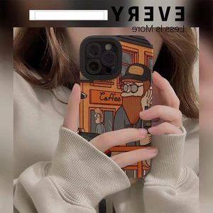 Phim Hoạt Hình Phổ Biến Cà Phê Người Đàn Ông In Ấn Mềm TPU Da Điện Thoại Di Động Bìa Trường Hợp Đối Với <span class=keywords><strong>iPhone</strong></span> 8 X XR XS 11 12 13 14 15 16 17 Pro Max - Product Image 3