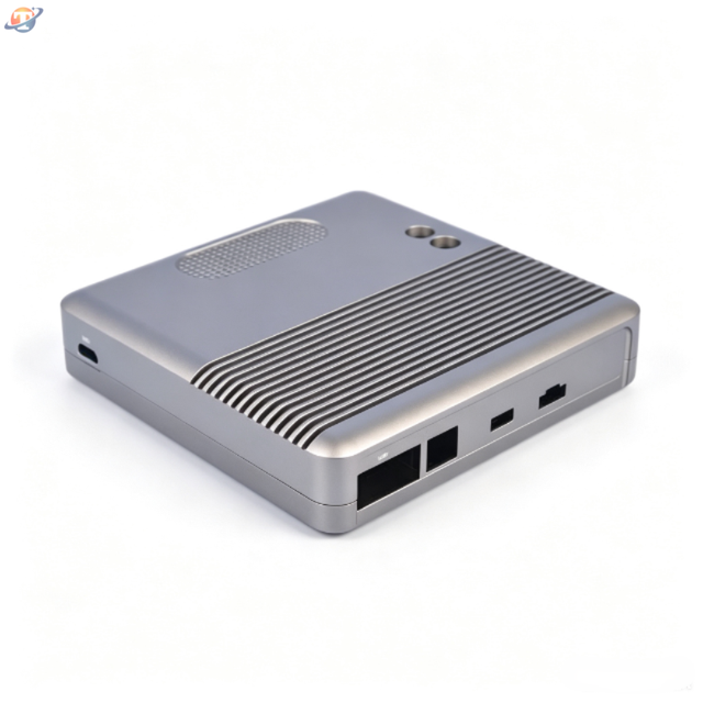 Mini PC Aluminum Alloy Case Industrial Computer with USB 3.0 HDMI Dual LAN Port SD Card Slot OEM ODM Customization Support