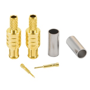 G-karve Solid Copper MCX-J-1.5 MCX-<strong>K</strong>-1.5 Straight Male Plug Female Plug Crimp RF RG316/174 <strong>Connectors</strong> - Product Image 2