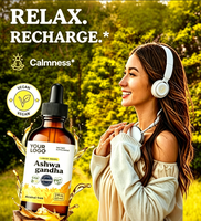Complément alimentaire naturel végétalien GMP OEM en gouttes d'Ashwagandha pour l'énergie, le soutien contre le stress et le renforcement immunitaire