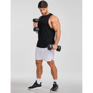 FOXA Mens Drop Arm Tank Top 100% Cotton Breathable Gym Workout Sleeveless Muscle Shirt Summer <b>Tee</b> - Product Image 5