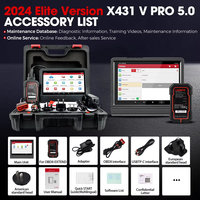 New Launch X-431 PRO V5.0 Tablet Automotive OBD OBD2 Diagnostic Car Scanner X431 V5.0 36+ ECU Resets, Bi-Directional Control
