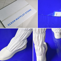 Alfombrilla Antiestática ESD de 17" x 23", 30 Hojas, Alfombrillas Azules para Cuartos Limpios que Eliminan la Suciedad para Laboratorios, Construcción, Hospitales y Calzado